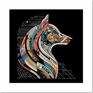 Abstract Dog Art Posters and Art